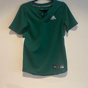Adidas Green Youth Baseball Jersey